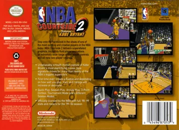 NBA Courtside 2 featuring Kobe Bryant (USA) box cover back